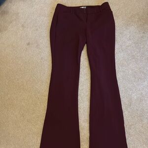 Old navy 6 petite slim flare claret red